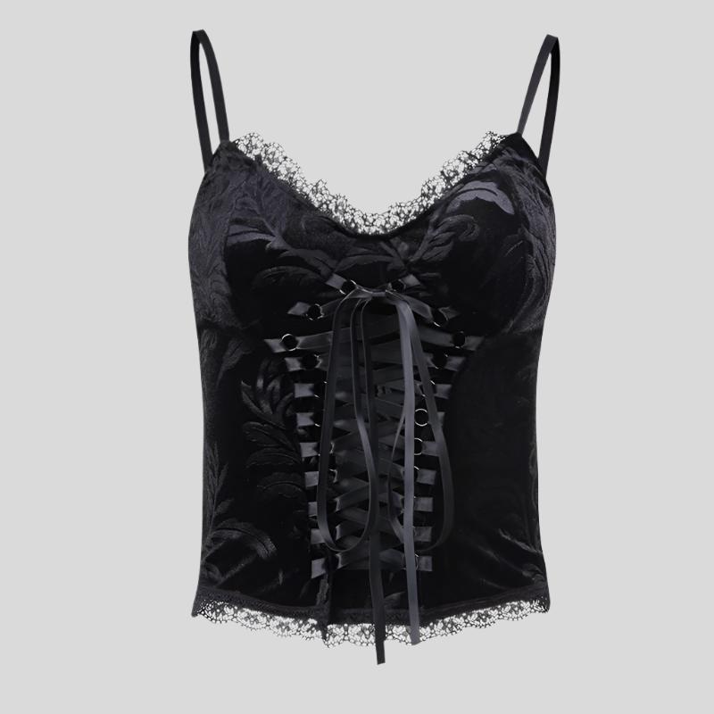 Gothic Black Lace Tank