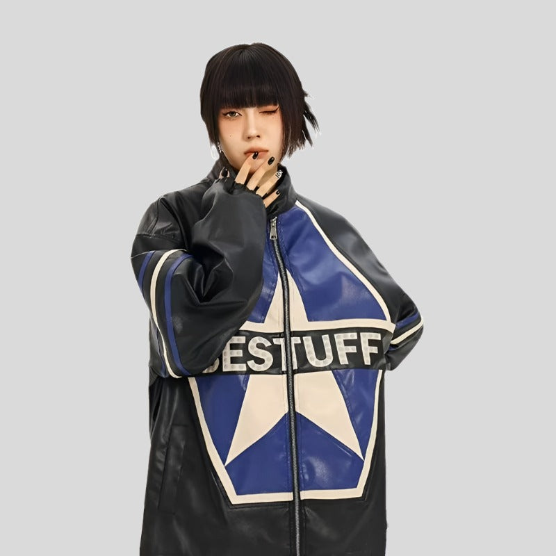 BES American Retro Leather Jacket