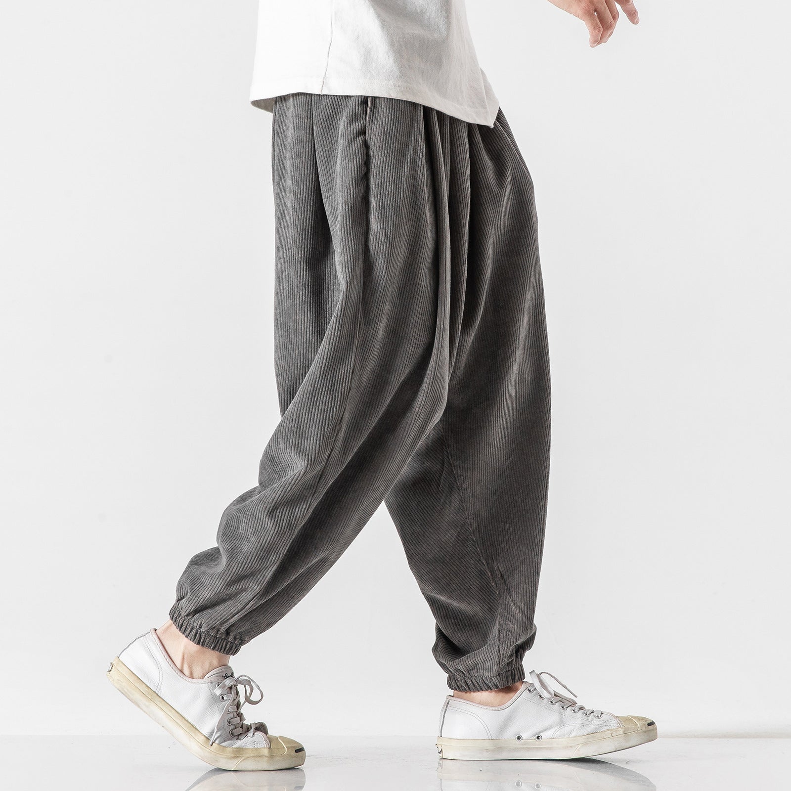 Corduroy-Panel Sweatpants