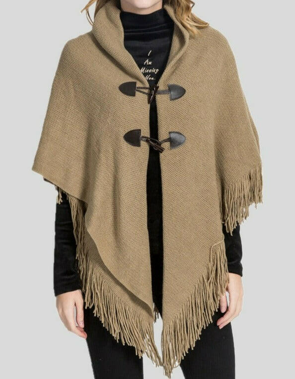 Knit Poncho - festival fashion | Nomadic Enigma