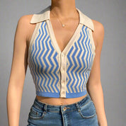 VIV Collar Tie Blouse