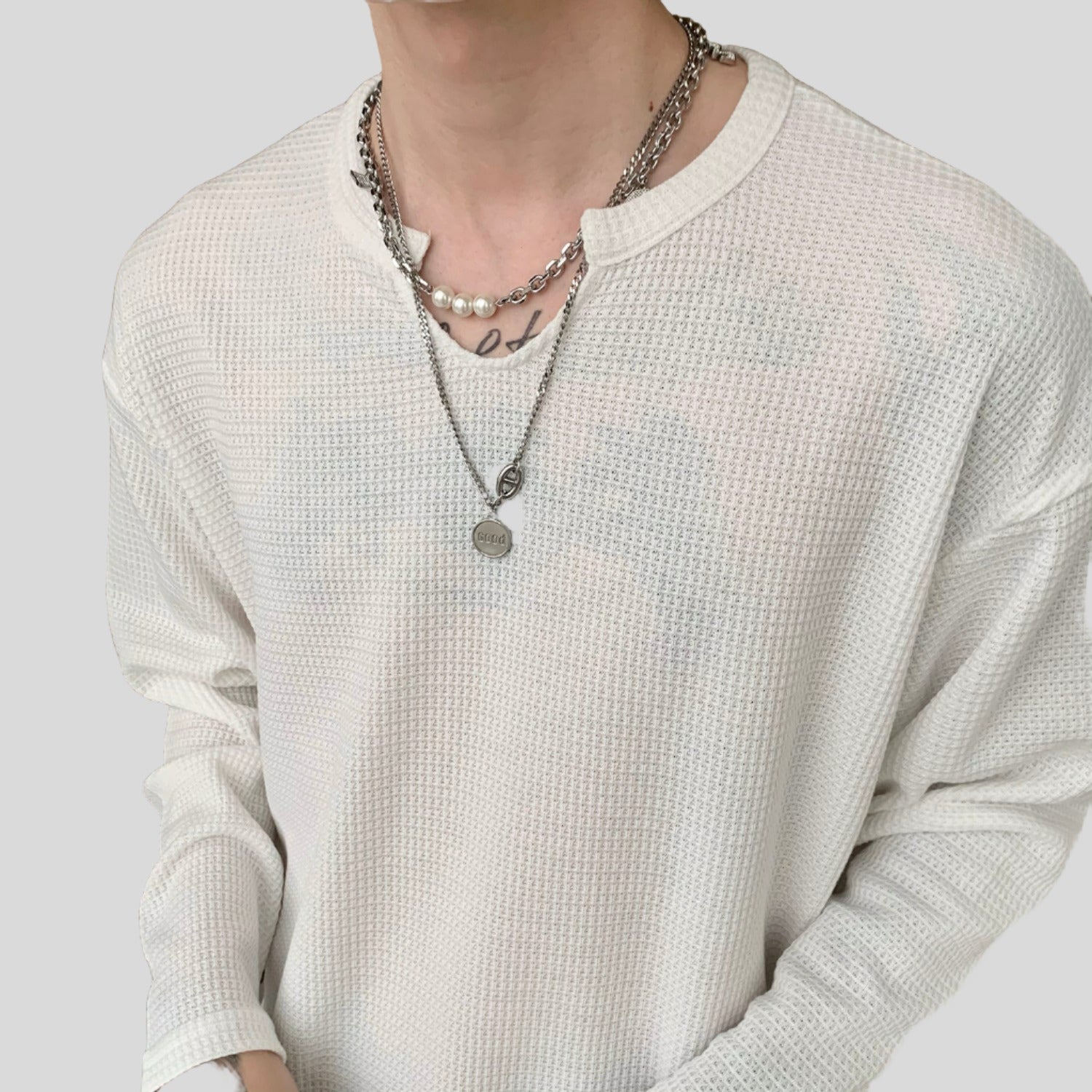 Solid Long-Sleeve Top