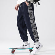 Embroidered Corduroy Pants