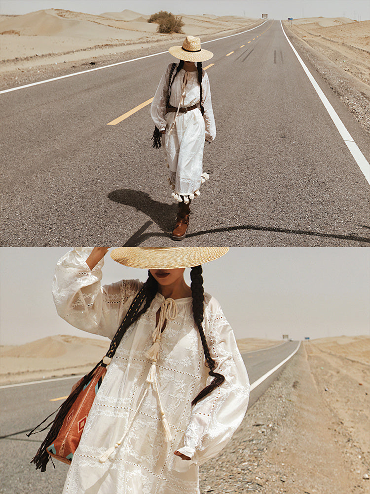 LEV White Rustic Dress