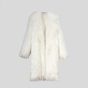 FIFI Multicolor Long Fur Coat