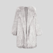 FIFI Multicolor Long Fur Coat
