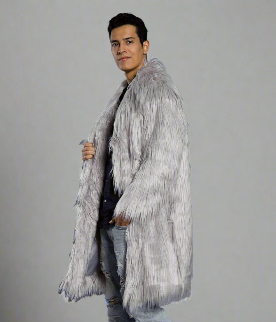 FIFI Multicolor Long Fur Coat