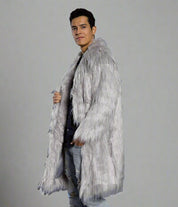 FIFI Multicolor Long Fur Coat