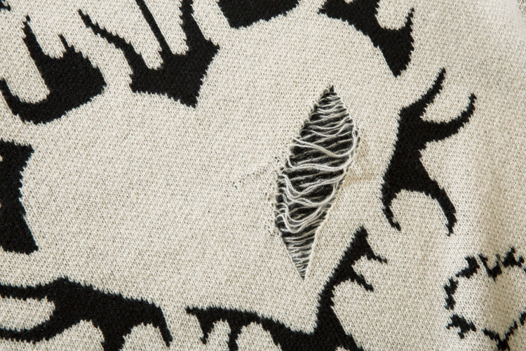 D Vintage Heart Knit