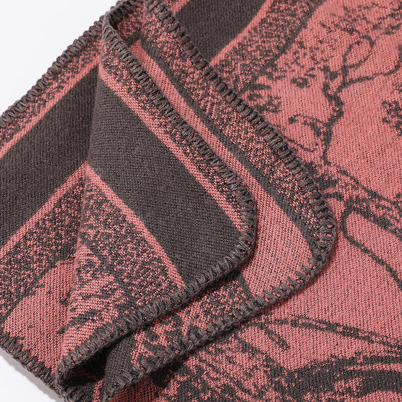 Textured Warm Poncho