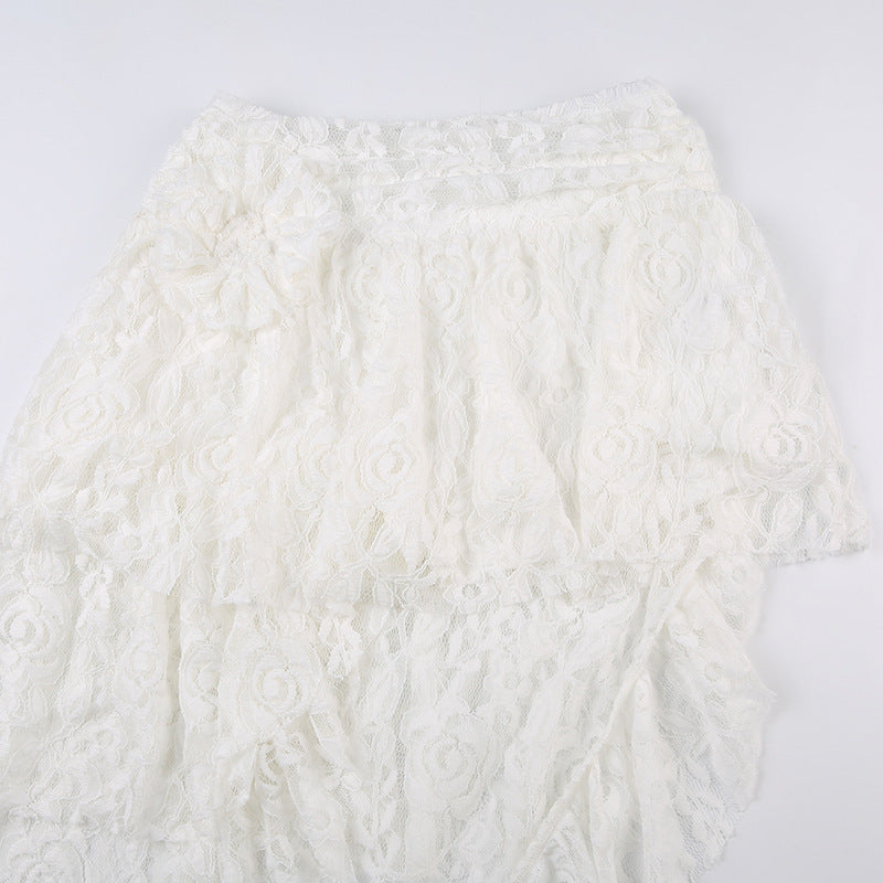 AN Lace-Overlay Flare Pants - festival fashion | Nomadic Enigma