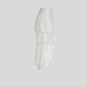 AN Lace-Overlay Flare Pants - festival fashion | Nomadic Enigma