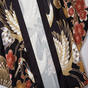 UKIYO Satin Kimono with Print - festival fashion | Nomadic Enigma