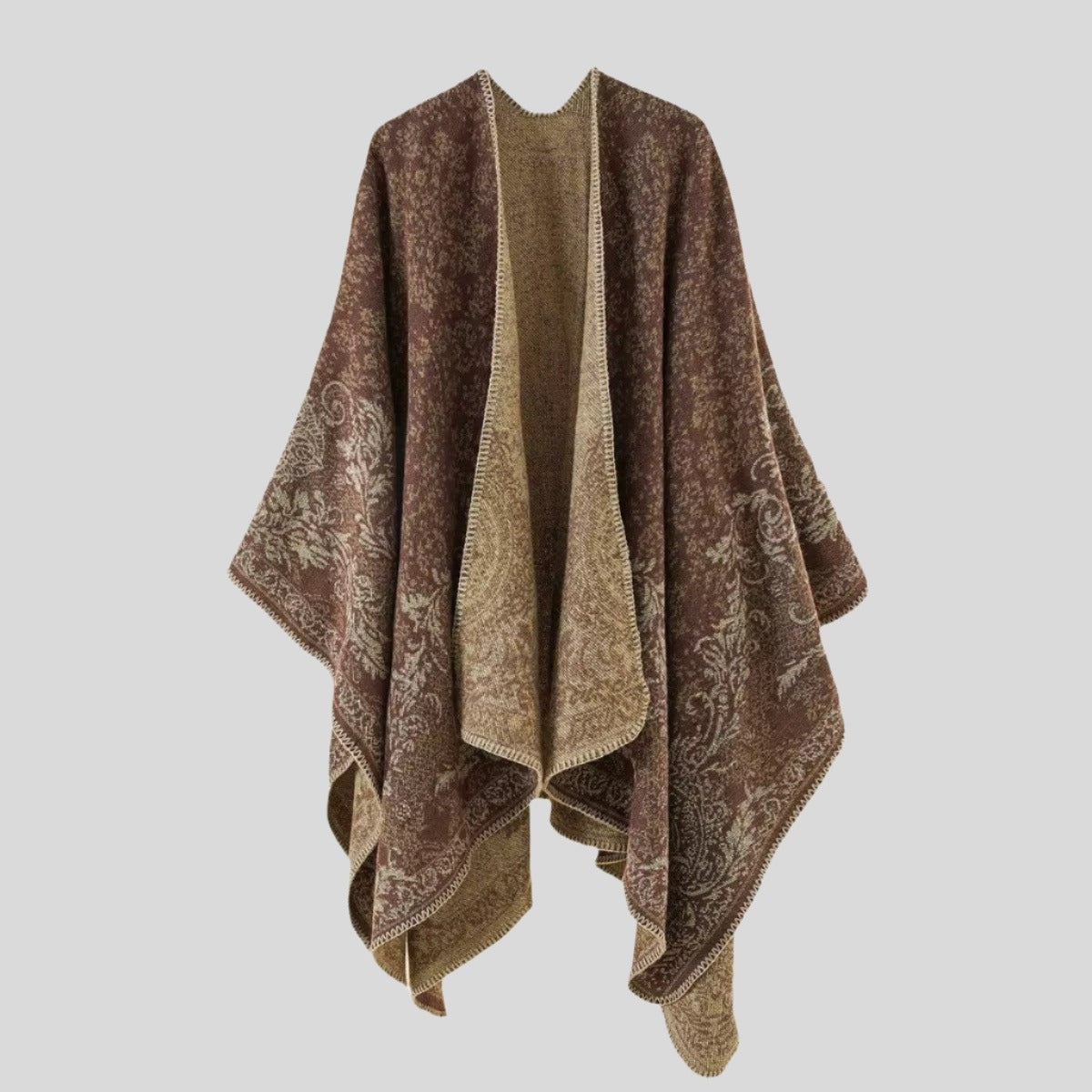 Textured Warm Poncho