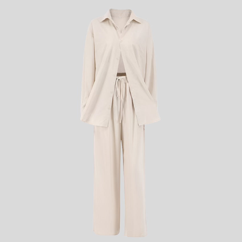 Classic Shirt Suit Set