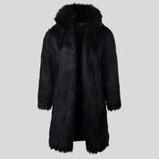 Black & White Long Fur Coat