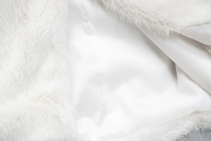 TEMPO White Fur Coat