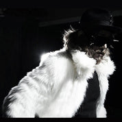Black & White Long Fur Coat