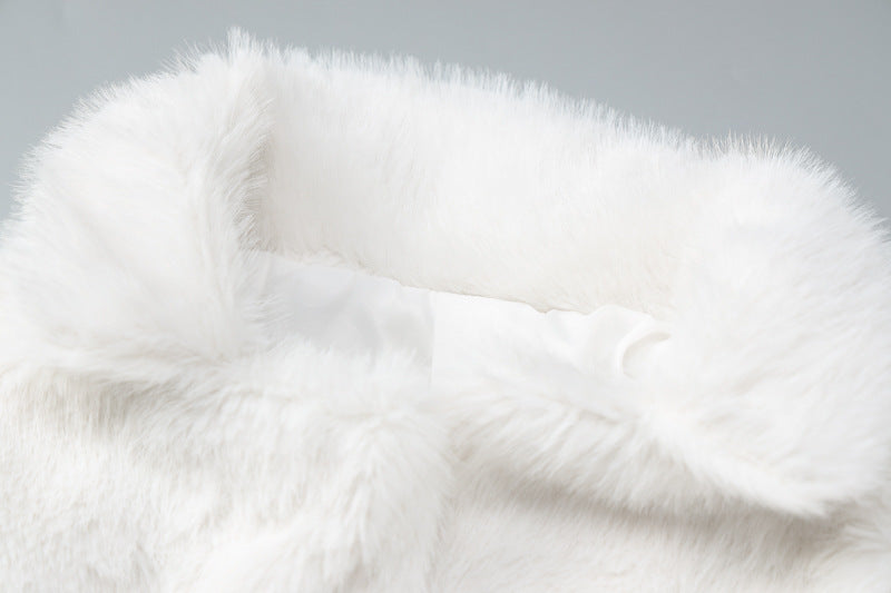 TEMPO White Fur Coat