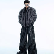 CO CC Brown Fur Coat