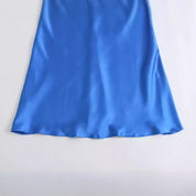SIS Royal Blue Satin Dress
