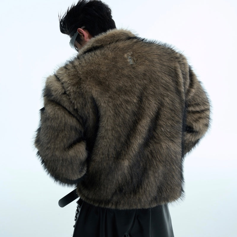 CO CC Brown Fur Coat