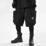 Black Loose Pocket Shorts