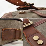 NOMADIC Suede-Patch Shoulder Bag