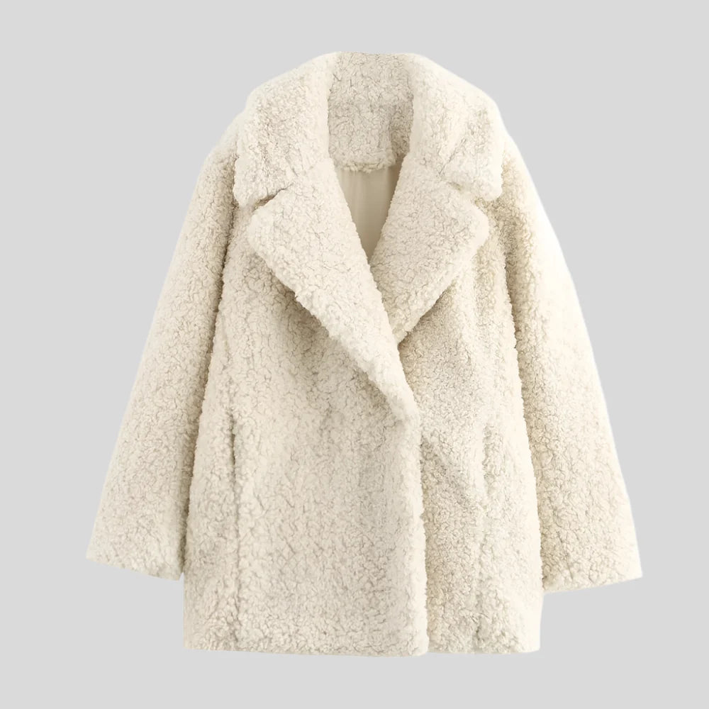 WIN White Fur Coat