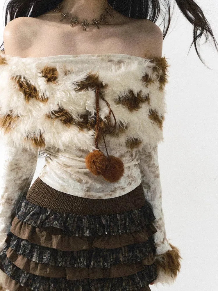 Fur-Trim Shirt
