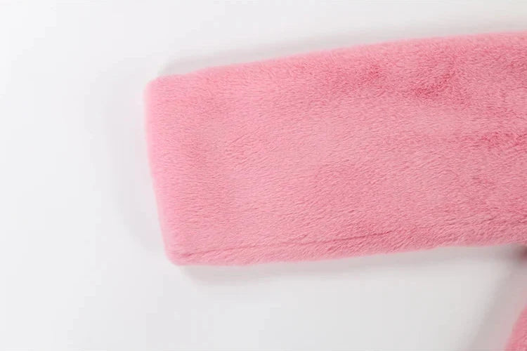 Pink Faux Fur Coat