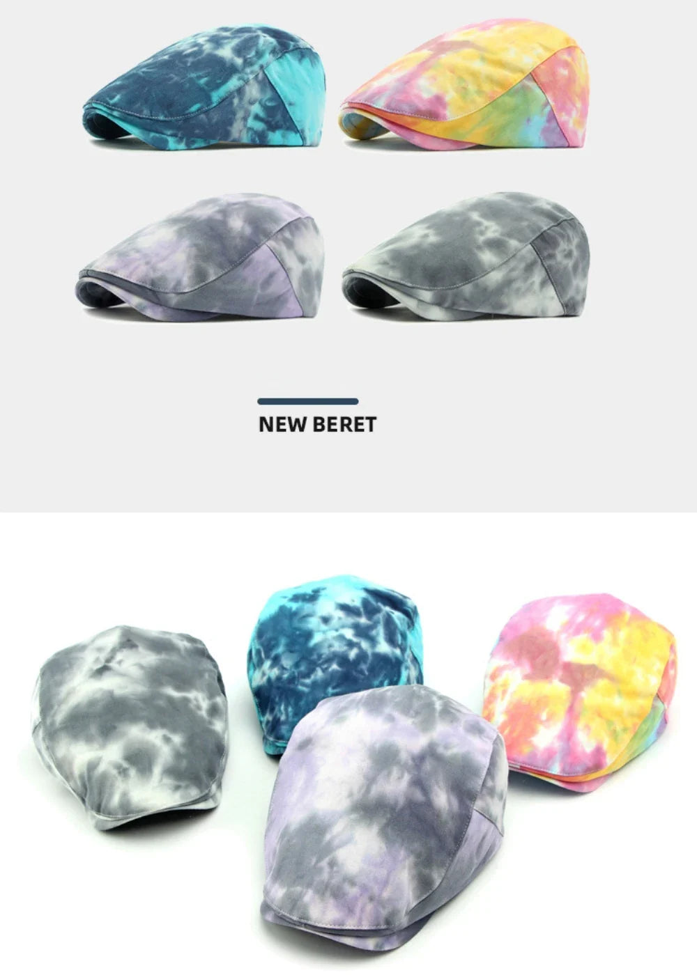 The Kora Hat – Printed Artist Beret