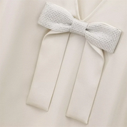 White Mini Bow Dress