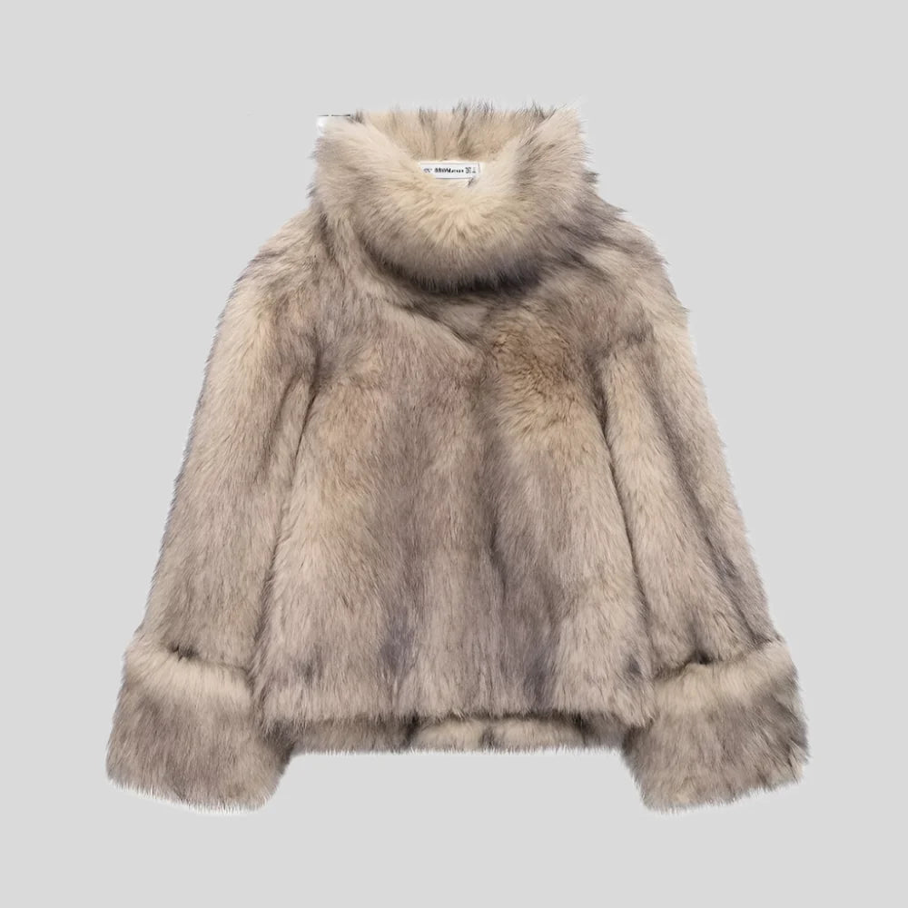 PIMO Fur-Collar Coat