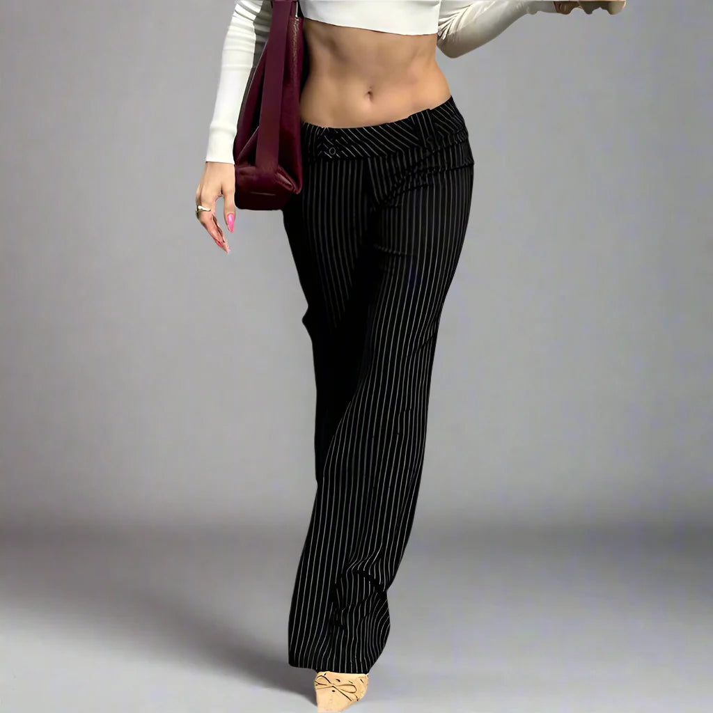 UU Elegant Striped Low Pants