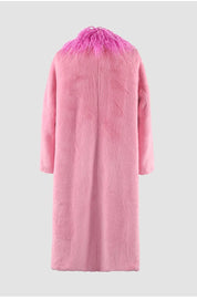 Pink Faux Fur Coat