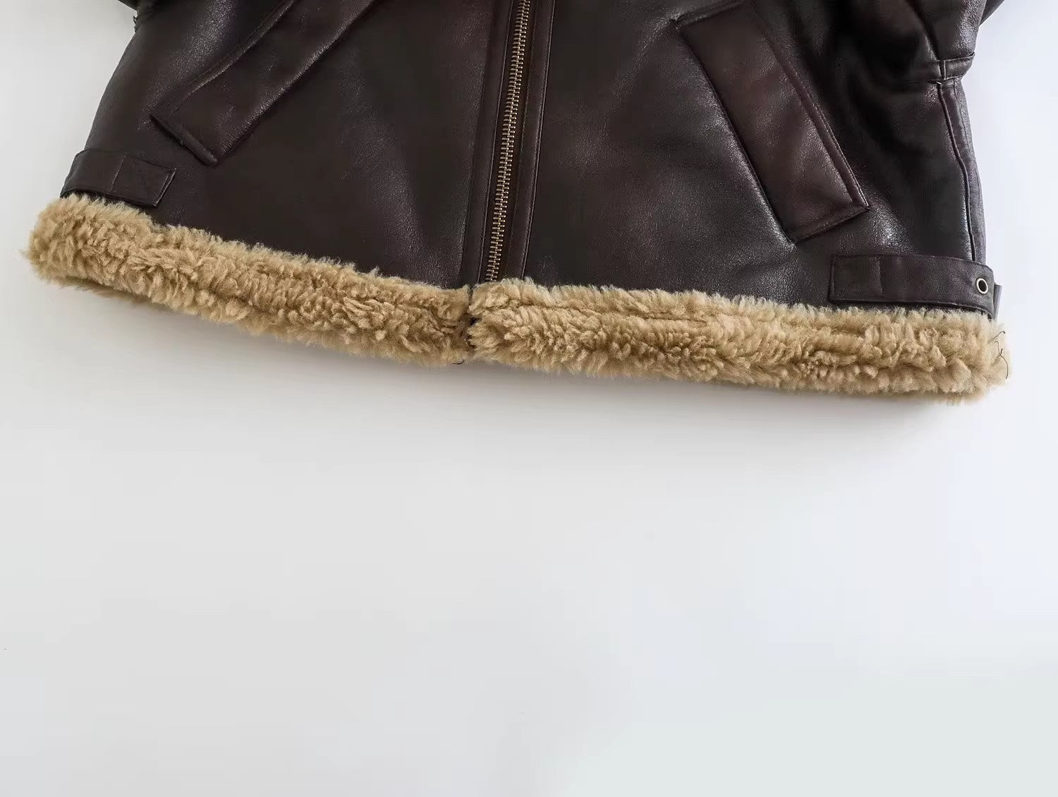 JOM Brown Fur Jacket with Fur