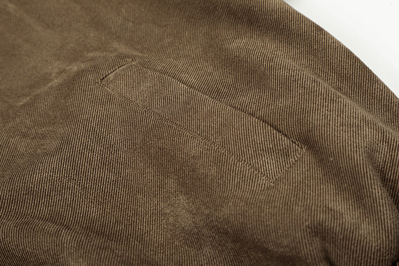 Fleece-Lined Cotton Winter Coat