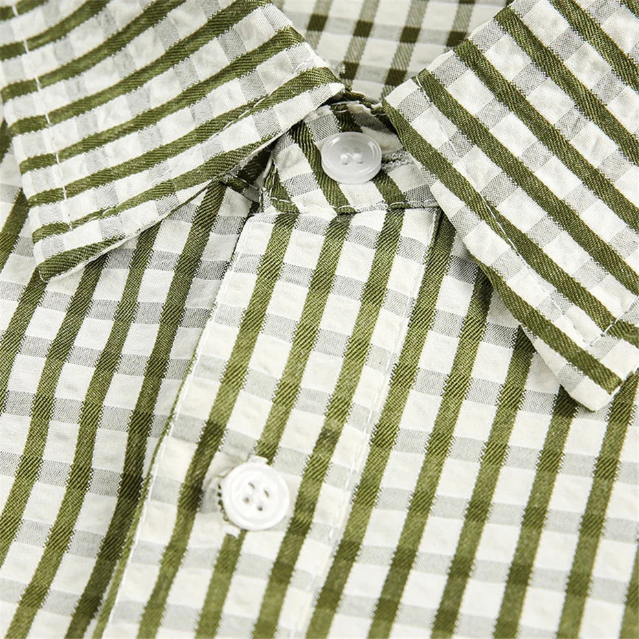 Men's Plaid Cargo Shirt