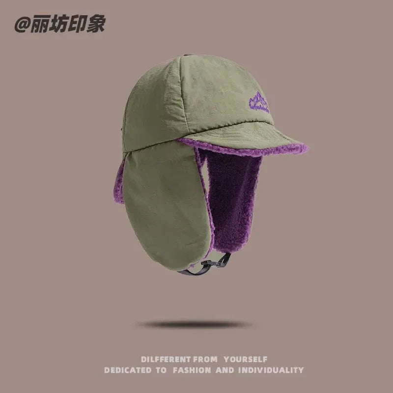 Fleece Bomber Hat with Ear Flaps