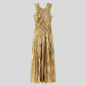 GOLD Gold Maxi Evening Dress