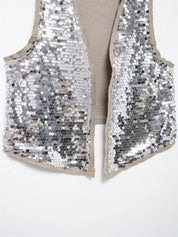 FEM Silver Sequin Vest