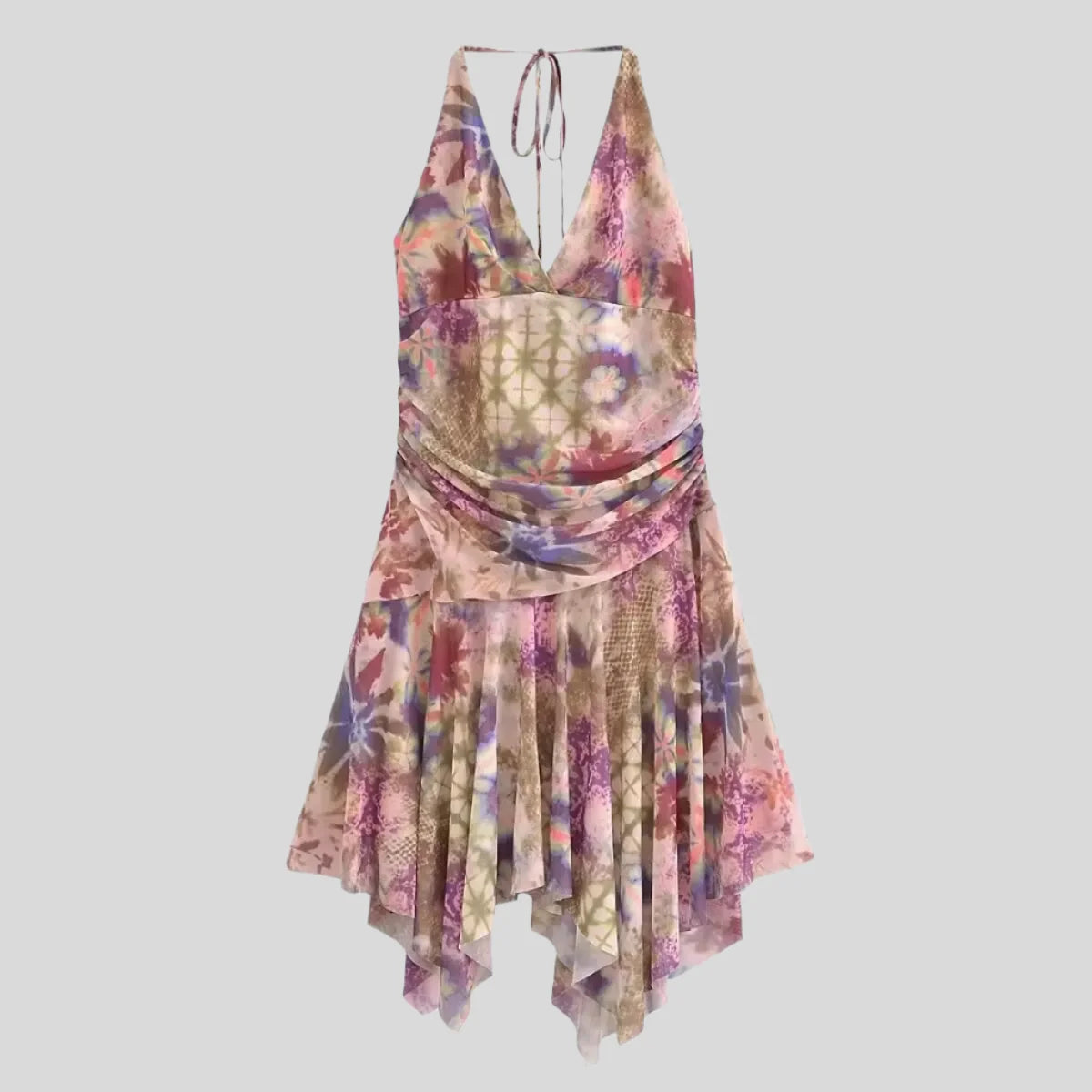 DIAN Floral Strapless Dress