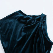 CLAS Velvet Blue Dress