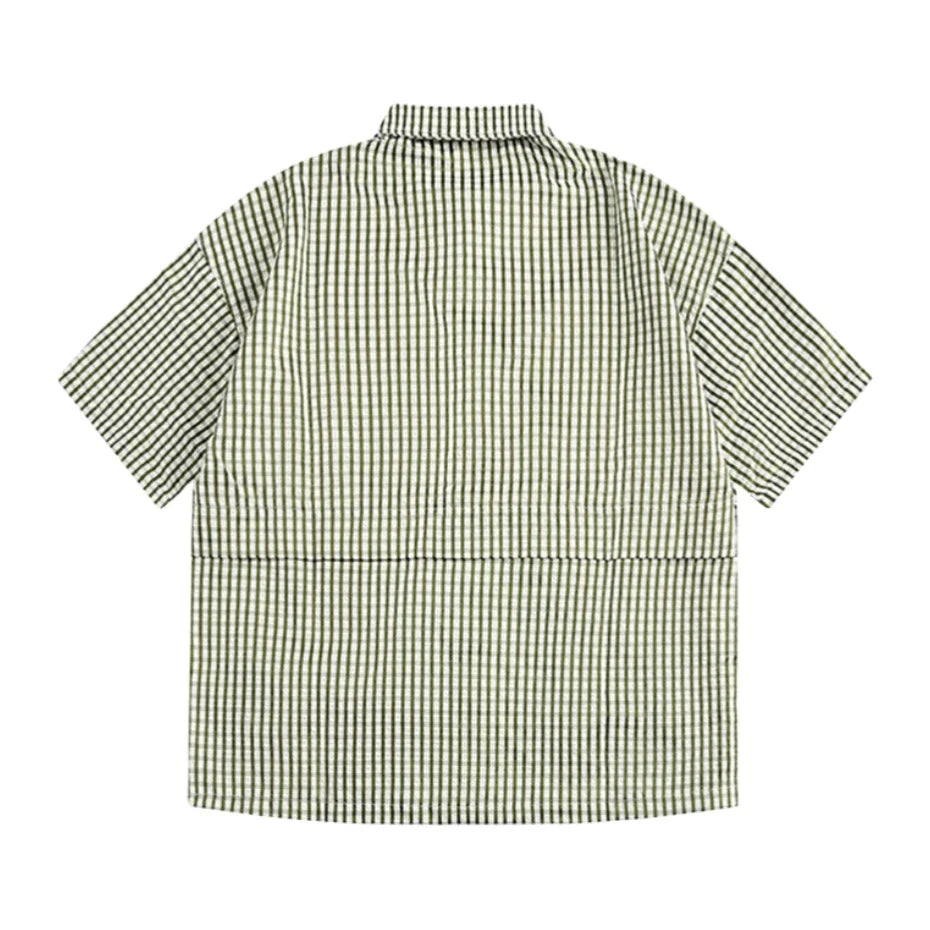 Men's Plaid Cargo Shirt