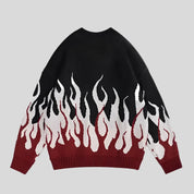 Flame Graphic Sweater