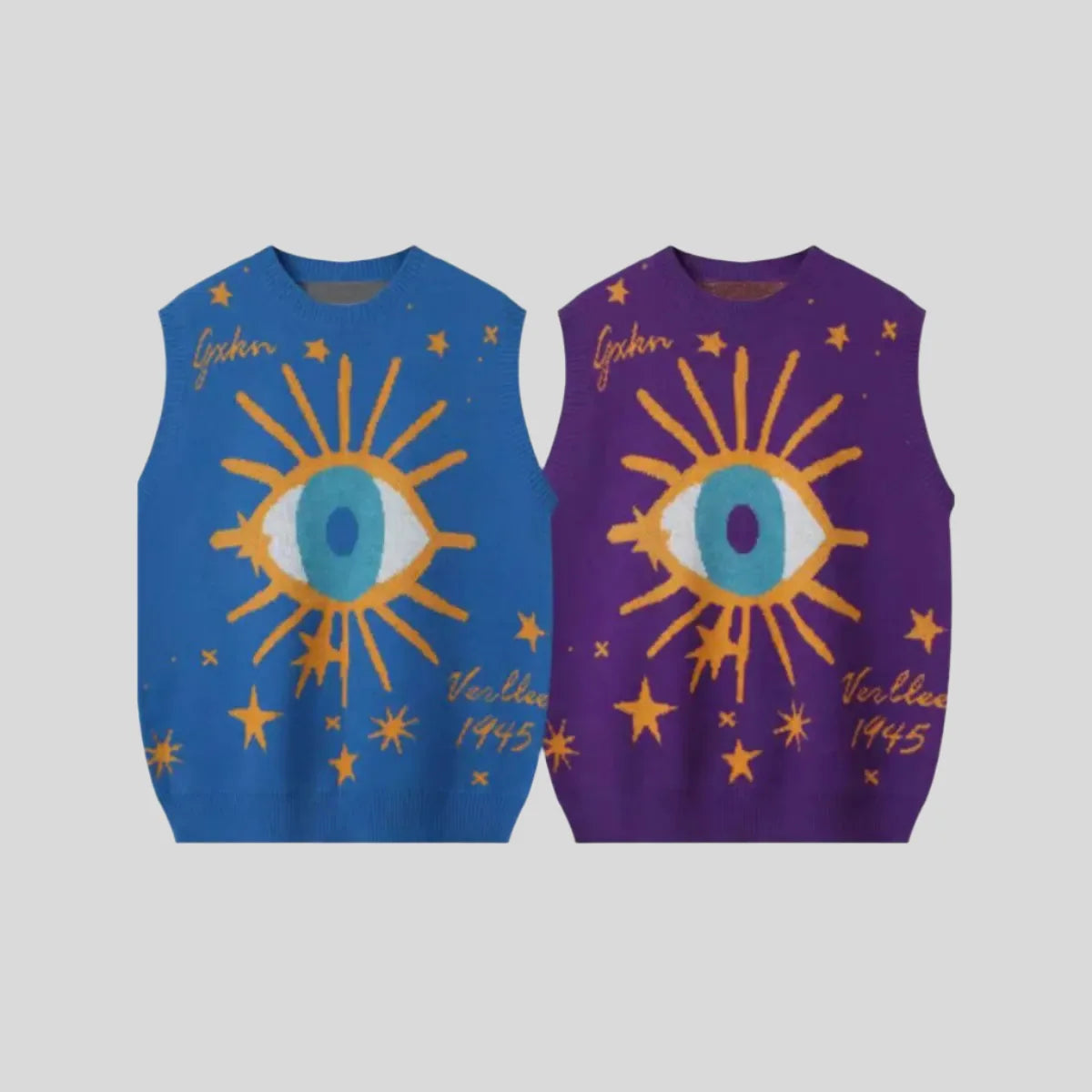 Sun-Eye Print Vest