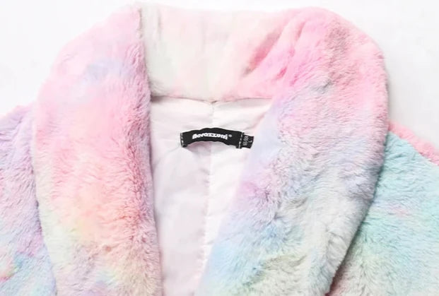 FLOW Colorful Fur Coat