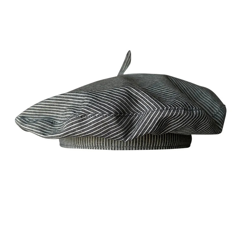 The Liora Hat – Linen Beret