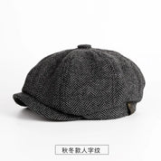 Vintage Octagonal Newsboy Cap
